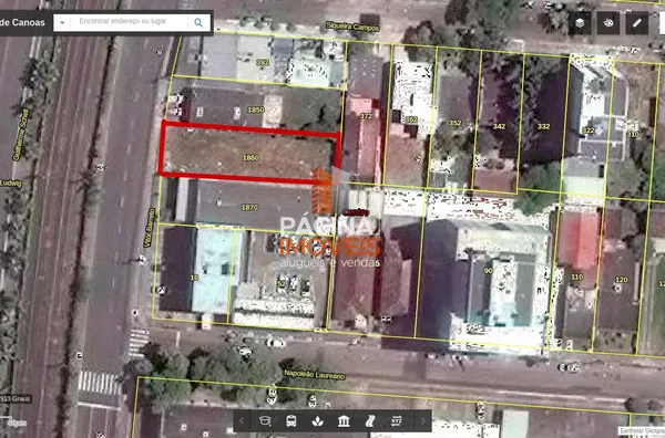 Página 1 Imóveis anuncia ótima opção de terreno no bairro Centro em Canoas/RS. - Foto 1