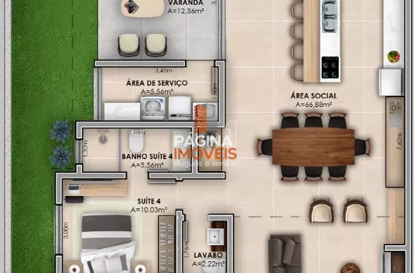 Página 1 Imóveis anuncia casa/sobrado de alto padrão com  04 suítes, sendo uma master, no bairro Moinhos de Vento em Canoas/RS.