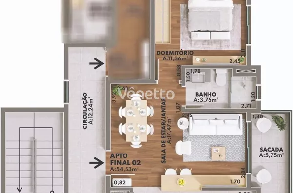 Apartamento para ,  Centro, Veranópolis
