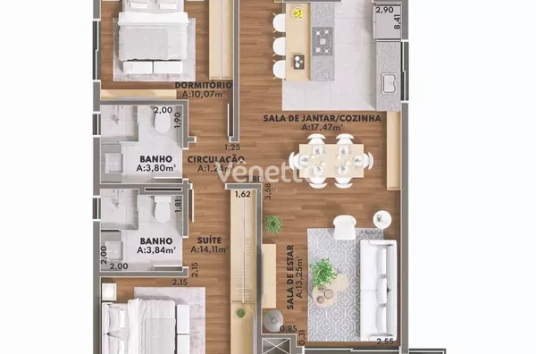 Apartamento para ,  Centro, Veranópolis