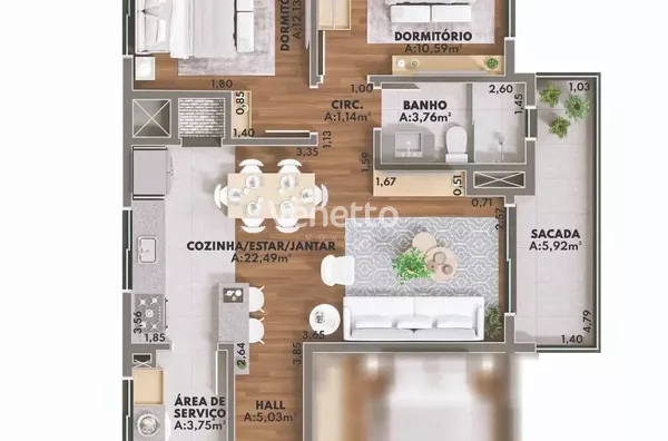 Apartamento para , Centro, Veranópolis - Foto 7