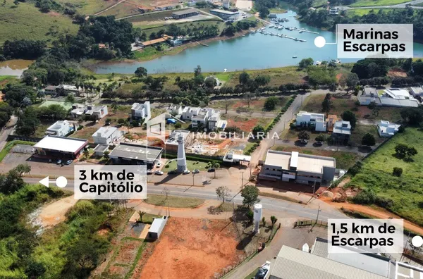 Terreno à venda, 270,78 m² - Condomínio Lago Vitória - Capitólio/MG - Foto 2