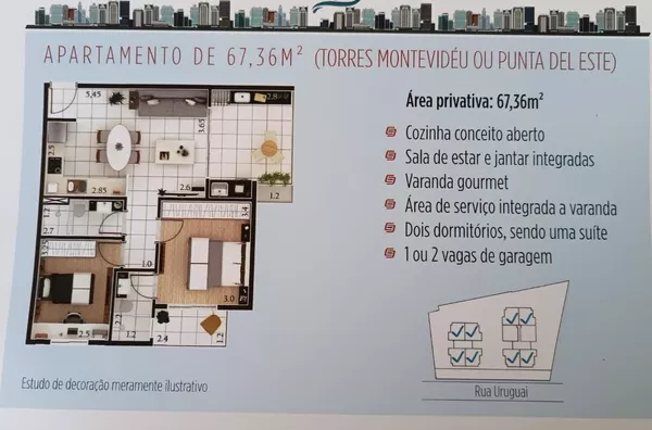 Apartamento para venda, 2 quarto(s),  Parque Das Nações, Santo Andre - Foto 1