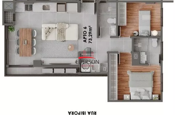 LANÇAMENTO: APTOS COM 01 SUÍTE + 01 QUARTO