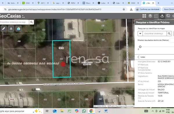Terreno para venda,  Nossa Senhora Das Graças, Caxias Do Sul