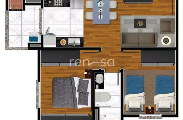 Apartamento para venda, 2 quarto(s),  Nossa Senhora Das Graças, Caxias Do Sul