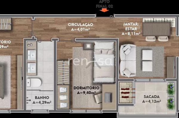 Apartamento, 2 quarto(s),  Sanvitto II, Caxias Do Sul