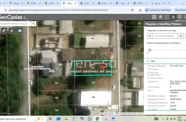 Terreno para venda,  Morada Dos Alpes, Caxias Do Sul