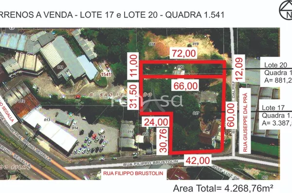 Terreno para venda, Panazzolo, Caxias Do Sul
