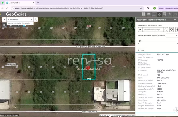 Terreno para venda,  São Giácomo, Caxias Do Sul