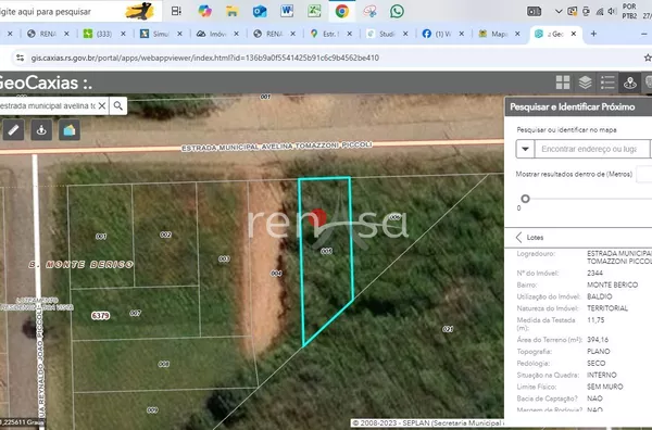 Terreno para venda,  Monte Bérico, Caxias Do Sul