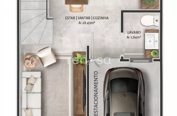 Sobrado para venda, 2 quarto(s),  Jardim Itália, Caxias Do Sul