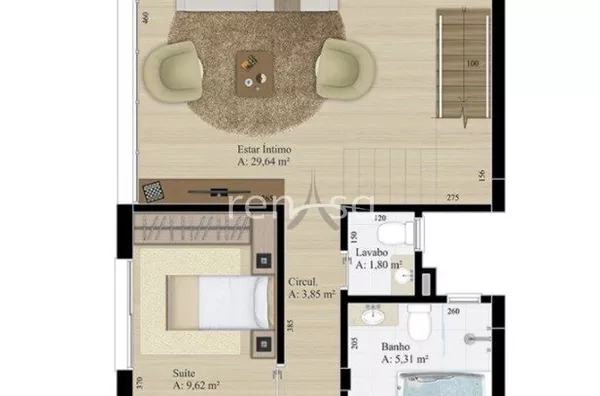 Cobertura, 03 quarto(s), Interlagos, Caxias do Sul