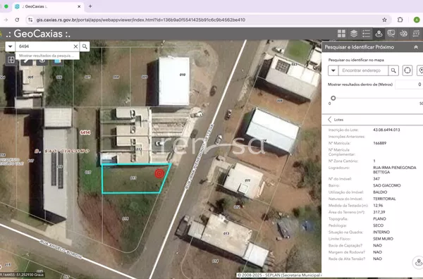 Terreno para venda,  São Giácomo, Caxias Do Sul