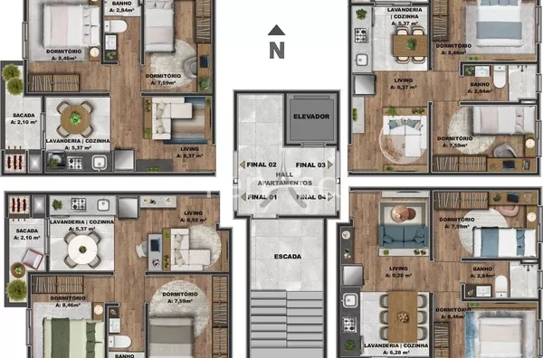 Apartamento para venda,  - Selecione - Bairro Desvio Rizzo, Caxias Do Sul