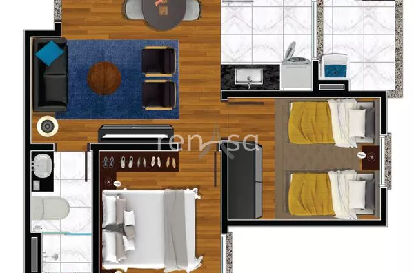 Apartamento para venda, 2 quarto(s),  Nossa Senhora Das Graças, Caxias Do Sul