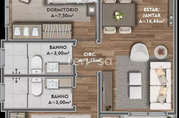 Apartamento, 2 quarto(s),  Sanvitto II, Caxias Do Sul