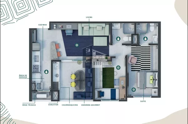 Apartamento para venda, Nações Timburi Residencial, Bauru, SP