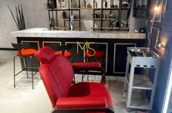 Barber Shop: espaço para cuidados masculinos integrado com salão de jogos com direito a chopeira, mesa de sinuca e carteado.