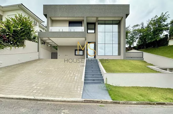 Casa novíssima em condomínio para venda, com quatro suítes, em Pitas, Cotia, SP - Foto 1