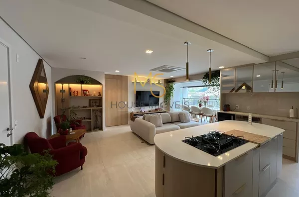 Sala e cozinha integradas