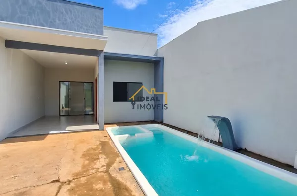 Casa Piscina Atenas - Birigui - R$260 mil - Venda ou R$1.500 Aluguel - Terreno 125m² - 2 Quartos