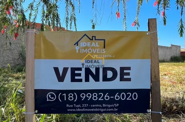 Terreno 318m² Avenida Natal Masson Vitória Birigui R$159 mil Comercial Residencial Visibilidade