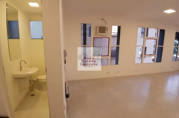 Vila Olímpia! Sala comercial 46 m² 1 banh. 1 vaga e vaga p/ visitante para aluguel