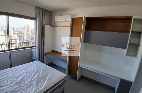 Vila Olímpia!!!  Studio  26 m²  1 banh. ar cond. armários sem vaga p/ aluguel