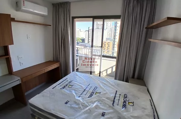 Vila Olímpia!!!  Studio  26 m²  1 banh. com janela ar cond. armários sem vaga p/ aluguel