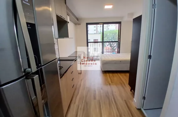 Vila Olímpia! Studio cru (25,72 m²) mobiliado sem vaga para locação