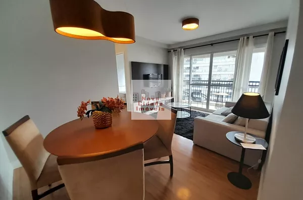 Vila Olímpia! Apto. 65 m² semi-mobiliado c/ 2 dorms e 1 vaga - Foto 1