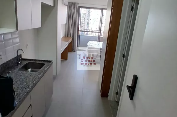Vila Olímpia!!!  Studio  26 m²  1 banh. ar cond. armários sem vaga p/ aluguel