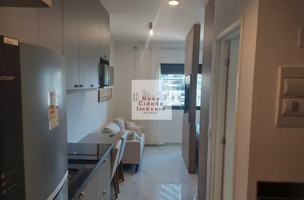 Vila Olímpia! Studio de 25 m² mobiliado com varanda e ar condicionado - Foto 1