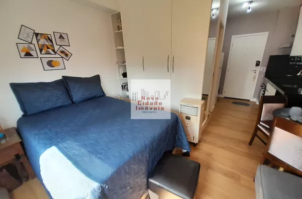 Vila Olímpia! Studio MOBILIADO com ar (24 m²), 1 banheiro sem vaga à venda - Foto 1