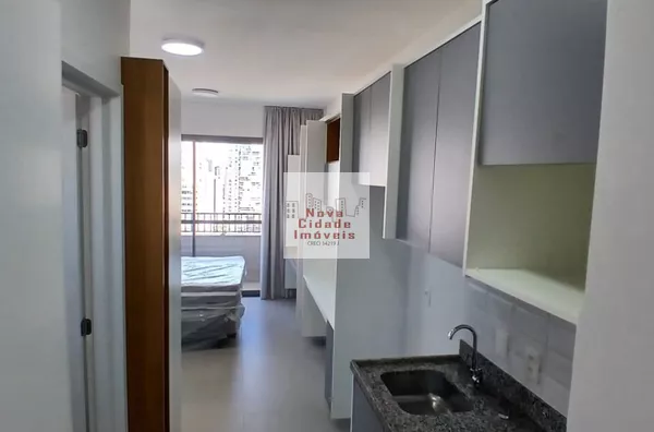 Vila Olímpia!!!  Studio  26 m²  1 banh. com janela ar cond. armários sem vaga p/ aluguel