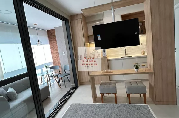 Campo Belo! Studio mobiliado 30 m² 1 quarto, sala, 1 banheiro - Foto 2