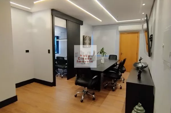 Vila Olímpia! Sala mobiliada com 37 m² 2 banheiros com 1 vaga