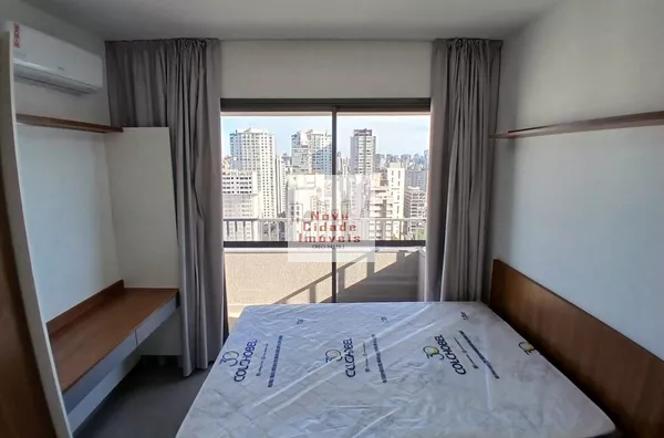 Vila Olímpia!!!  Studio  26 m²  1 banh. com janela ar cond. armários sem vaga p/ aluguel