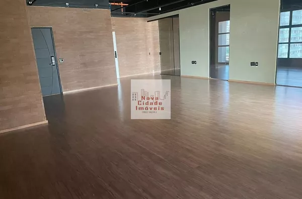 Brooklin! Sala nova c/160 m² com 4 vagas em prédio novo para locação - Foto 1