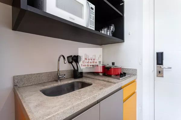 Vila Olímpia! Studio mobiliado (25 m²) para locação com wi-fi, água e luz - Foto 4