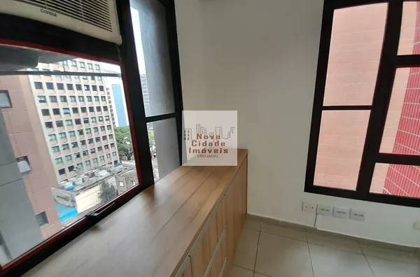 Vila Olímpia! Sala comercial (46,20 m²) com ar cond. e 2 vagas para locação - Foto 5