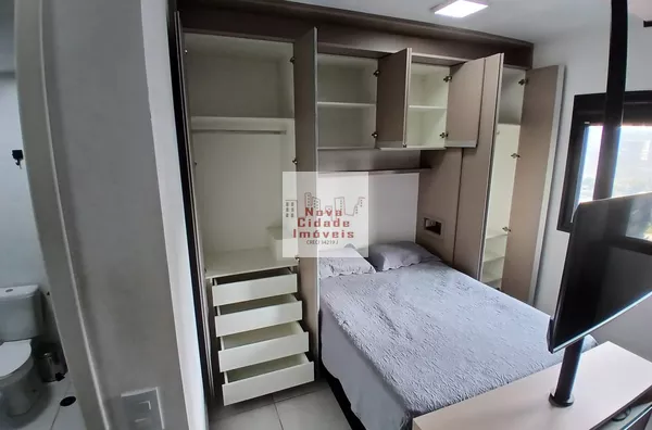 Vila Olímpia! Aptº 1 dorm (24 m²) semi-mobiliado com ar condicionado, banheiro e sem vaga para locação