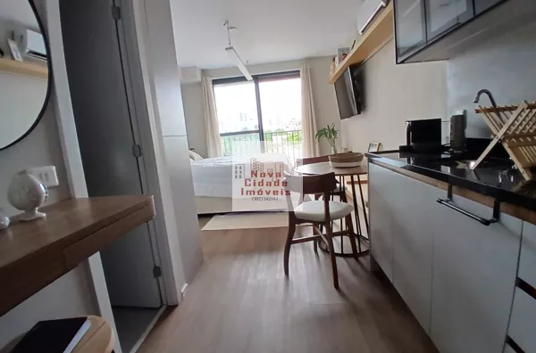 Vila Olímpia1 Studio 27 m² Mobiliado Ar cond. sem vaga para aluguel - Foto 3