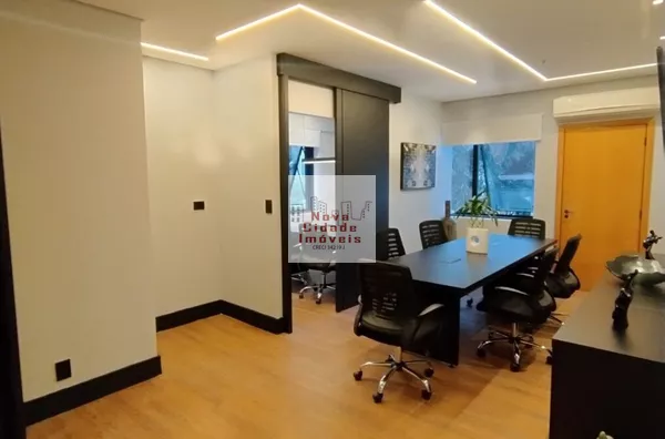 Vila Olímpia! Sala mobiliada com 37 m² 2 banheiros com 1 vaga