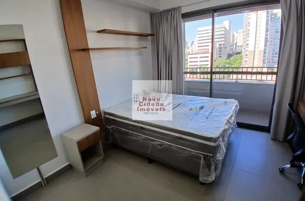 Vila Olímpia!!!  Studio  26 m²  1 banh. Mobiliado ar cond. sem vaga p/ aluguel