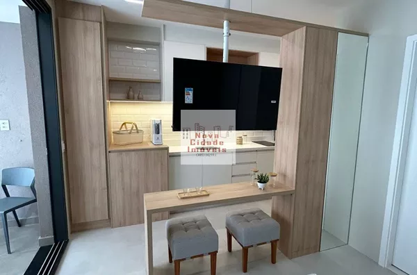 Campo Belo! Studio mobiliado 30 m² 1 quarto, sala, 1 banheiro - Foto 6