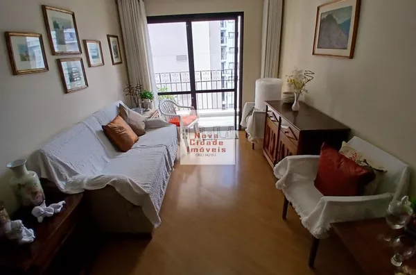 Vila Olímpia! Aptº mobiliado 2 quartos (1 reversível), 2 banheiros c/ varanda para venda e locação - Foto 4