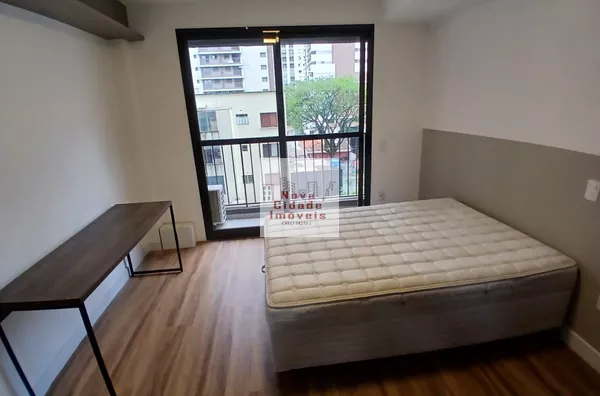 Vila Olímpia! Studio cru (25,72 m²) mobiliado sem vaga para locação
