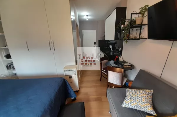 Vila Olímpia! Studio MOBILIADO com ar (24 m²), 1 banheiro sem vaga à venda - Foto 2